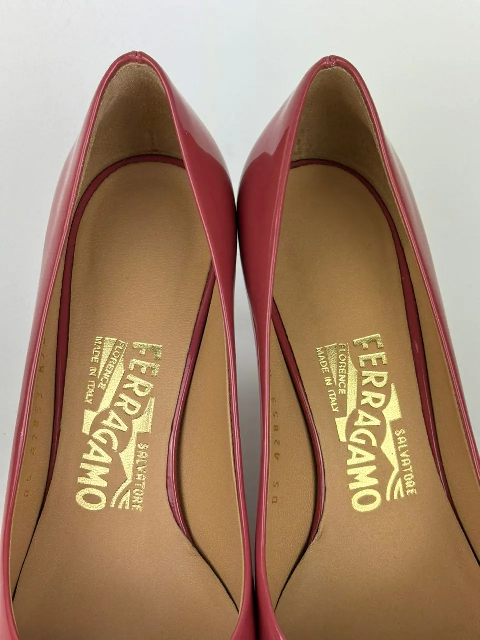 Dark Pink Patent Calf Carla 70 Pumps