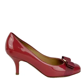 Dark Pink Patent Calf Carla 70 Pumps