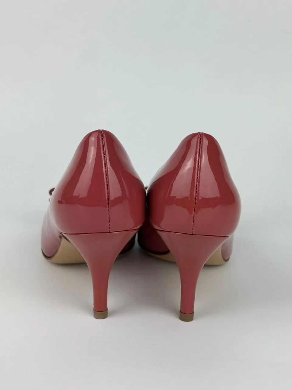 Dark Pink Patent Calf Carla 70 Pumps