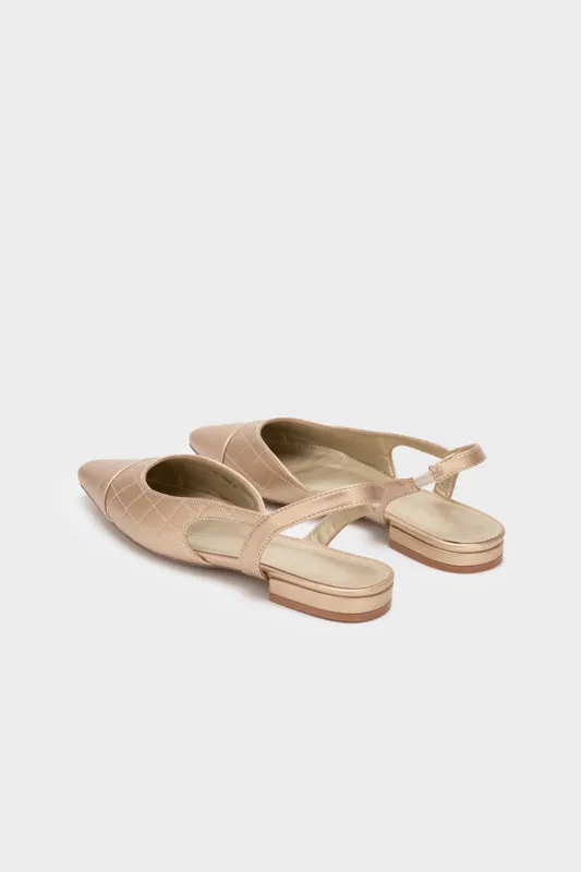 DUO TONE SLINGBACK LOW HEEL