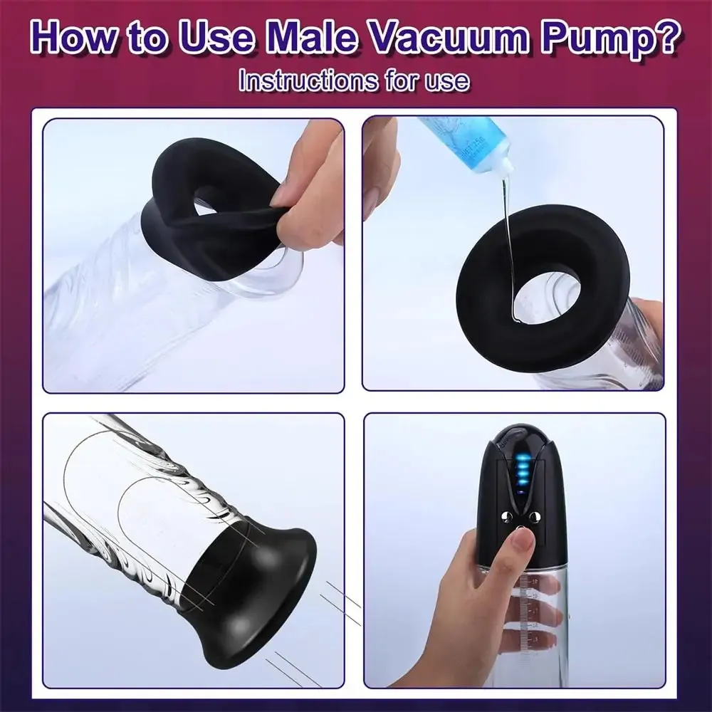 Electric Penis Vacuum Pump Sex Toy with Sensation Sleeve