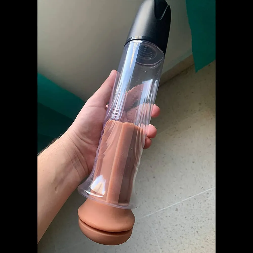 Electric Penis Vacuum Pump Sex Toy with Sensation Sleeve