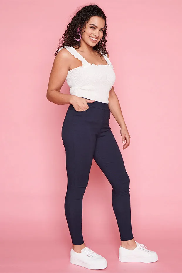 Essential Navy Jeggings