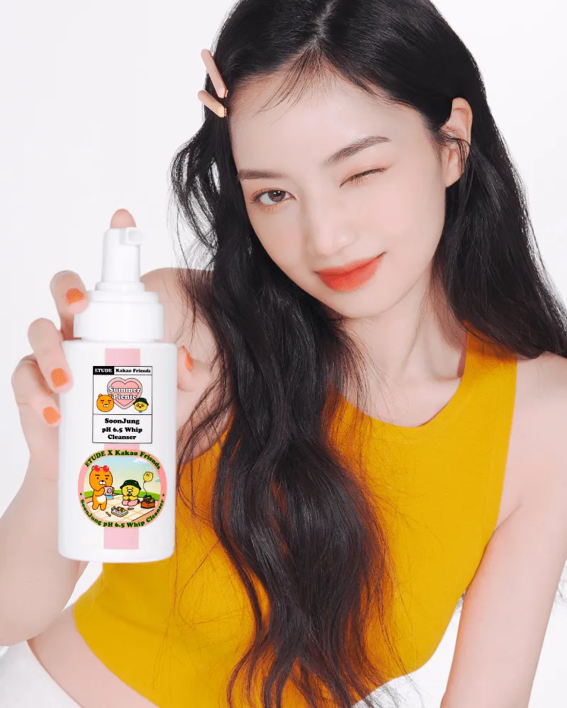 Etude x Kakao Friends SoonJung pH 6.5 Whip Cleanser 250mL