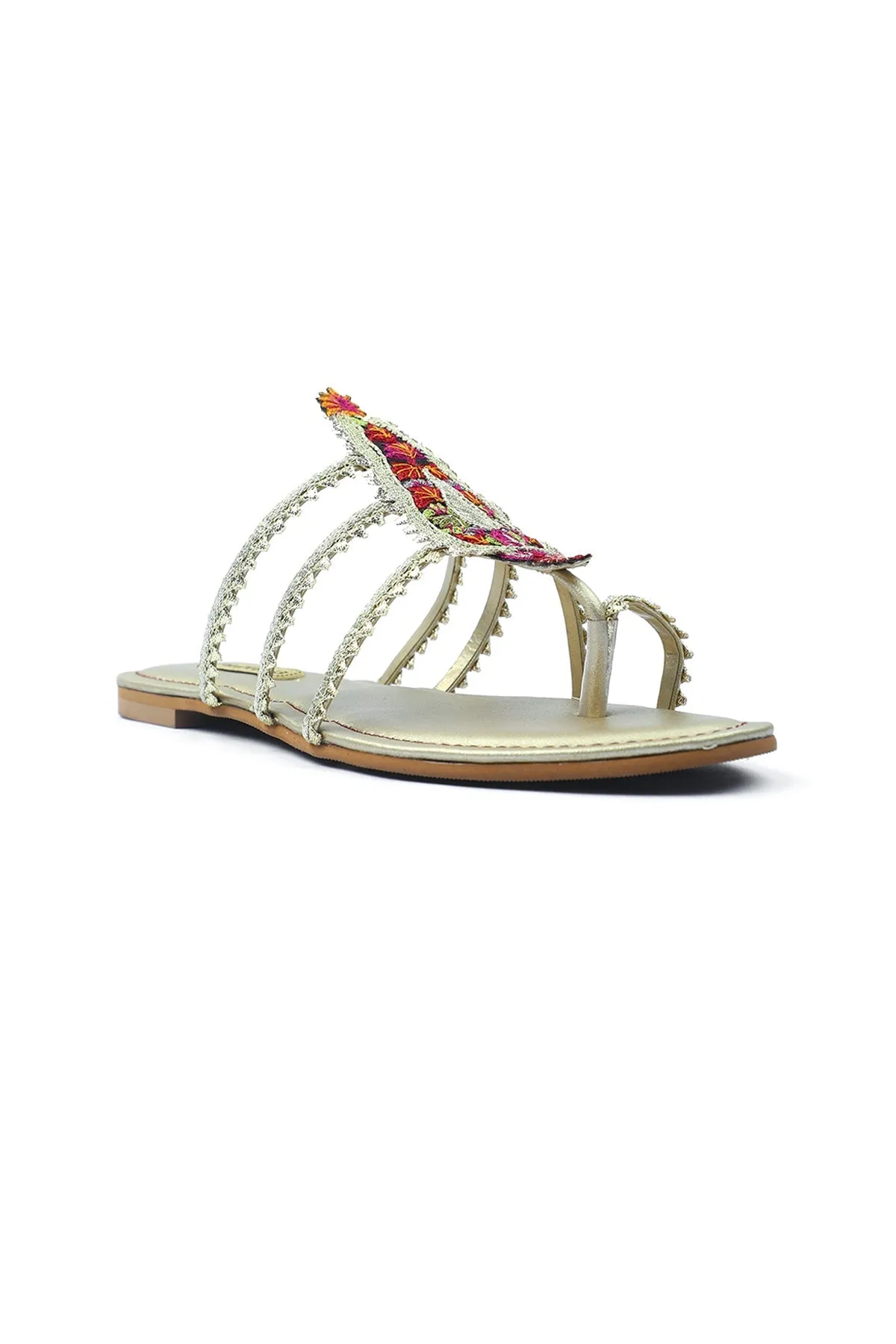 Fancy Goota Lace Chappals | Patta