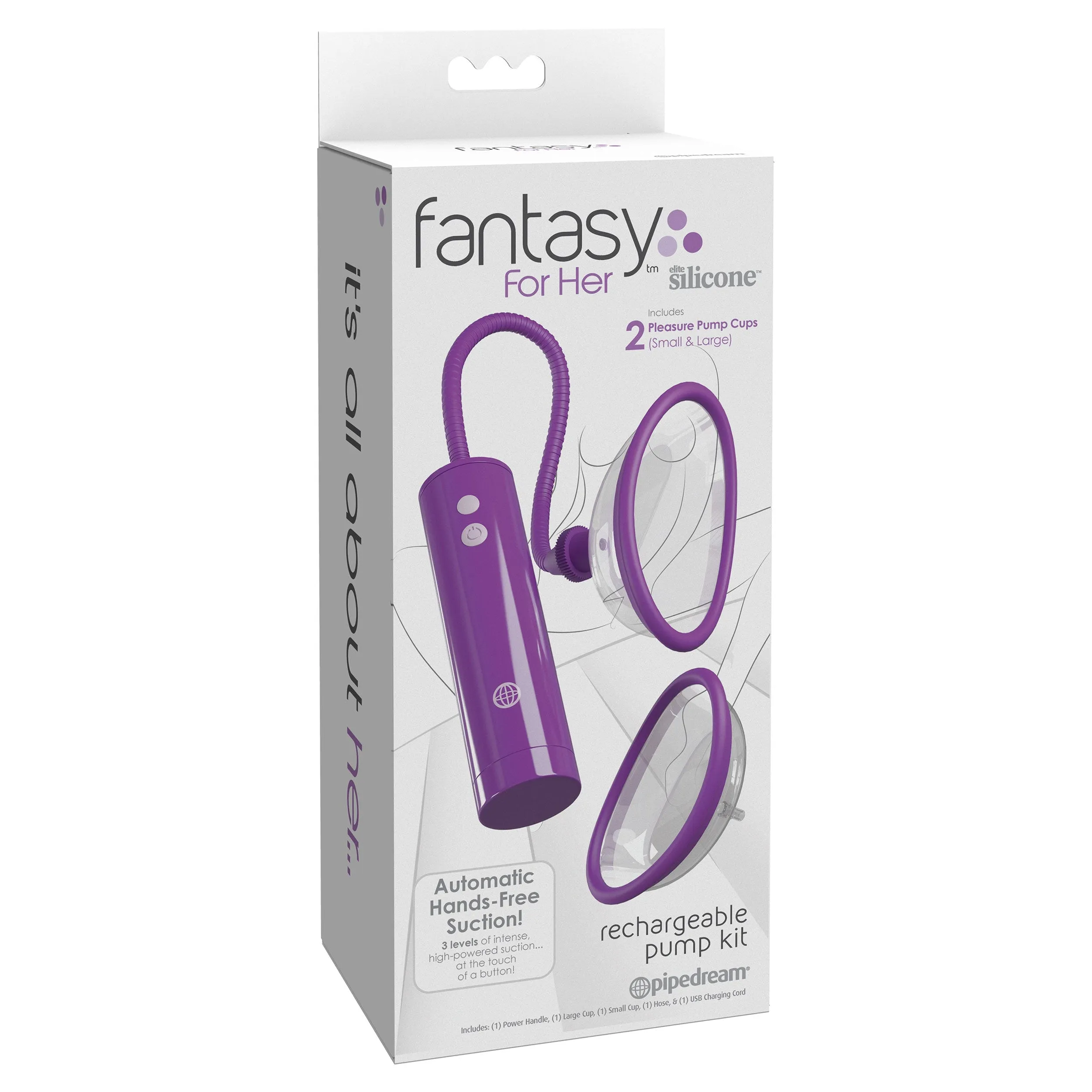 Fantasy for Her Rechargeable Pleasure Pump Kit -  Purple