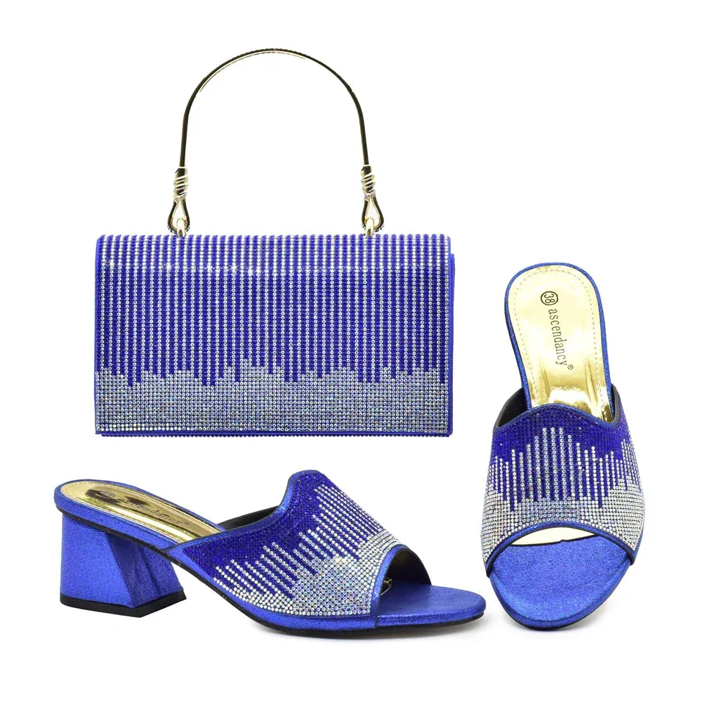 Fashion Ladies Bag Elegant High Heels Nigeria Popular Design African Ladies Shoes And Bag Set