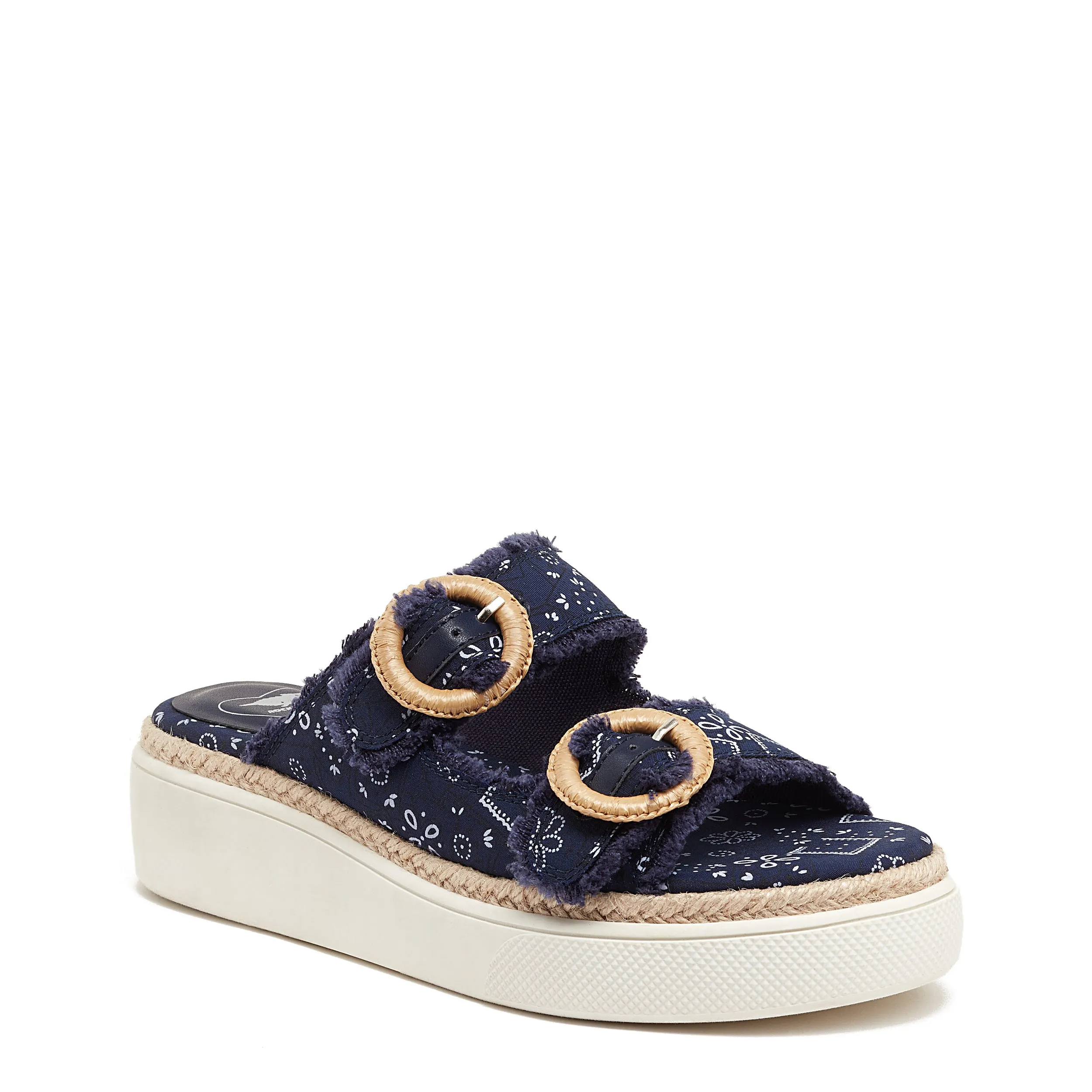 Favor Navy Bandana Platform Sandals