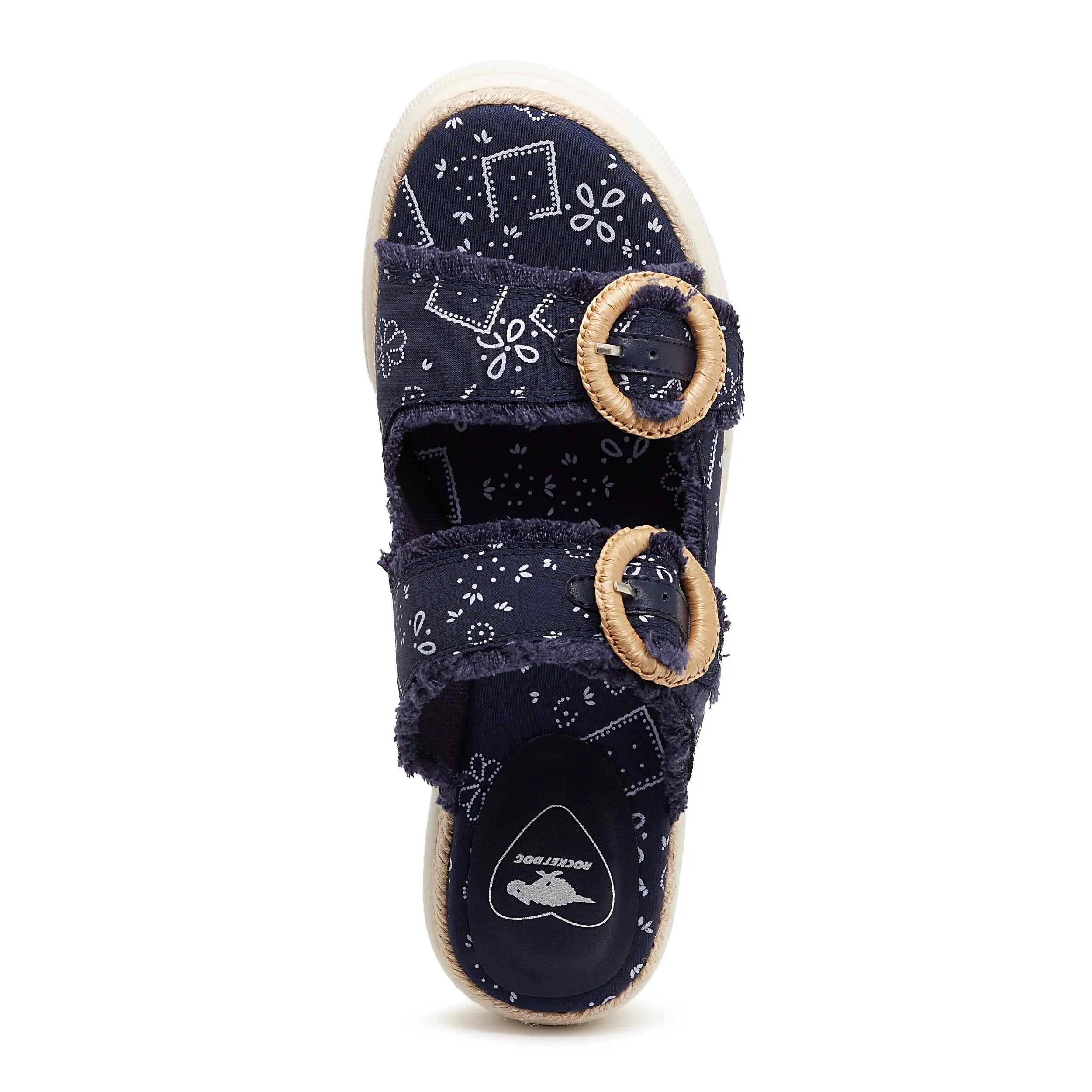 Favor Navy Bandana Platform Sandals