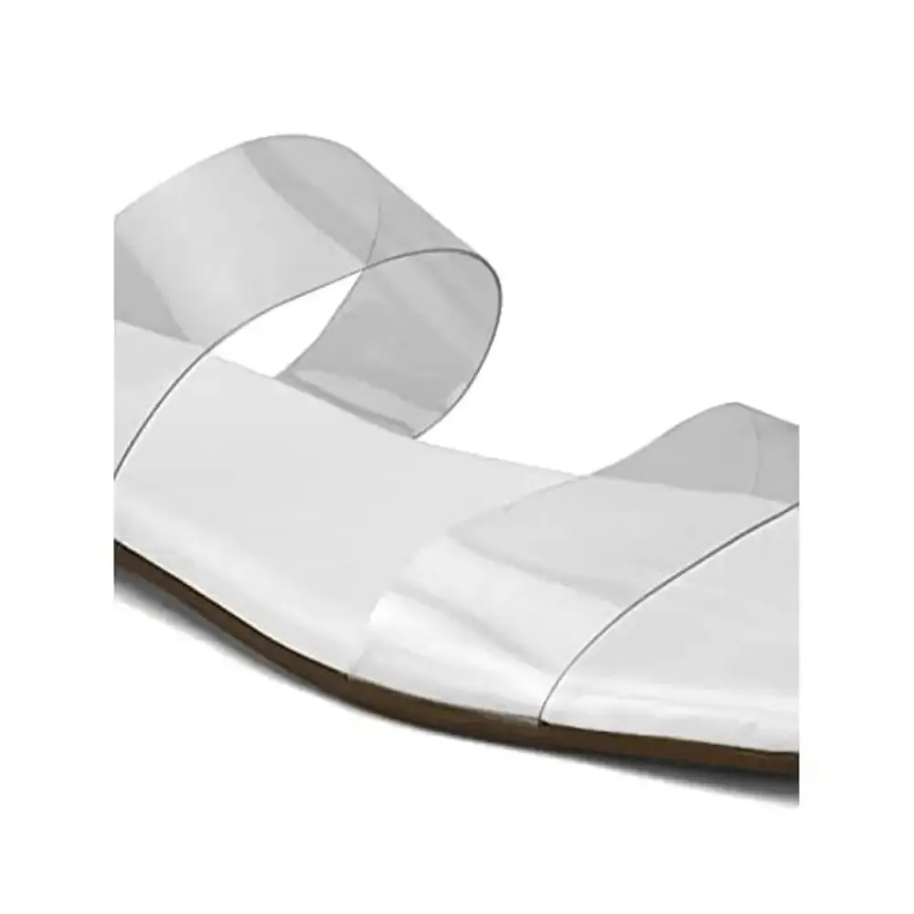 Fentacia Womens Transparent Synthetic Flats