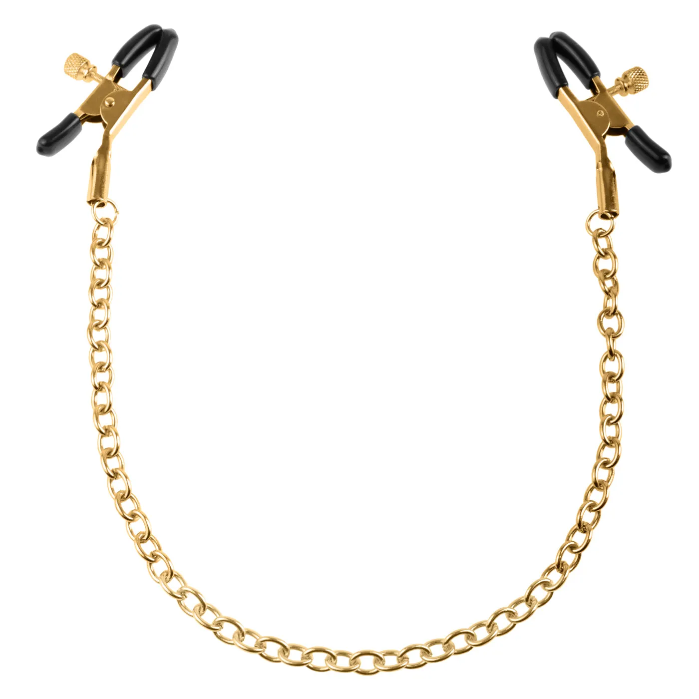 Fetish Fantasy Gold Chain Nipple Clamps