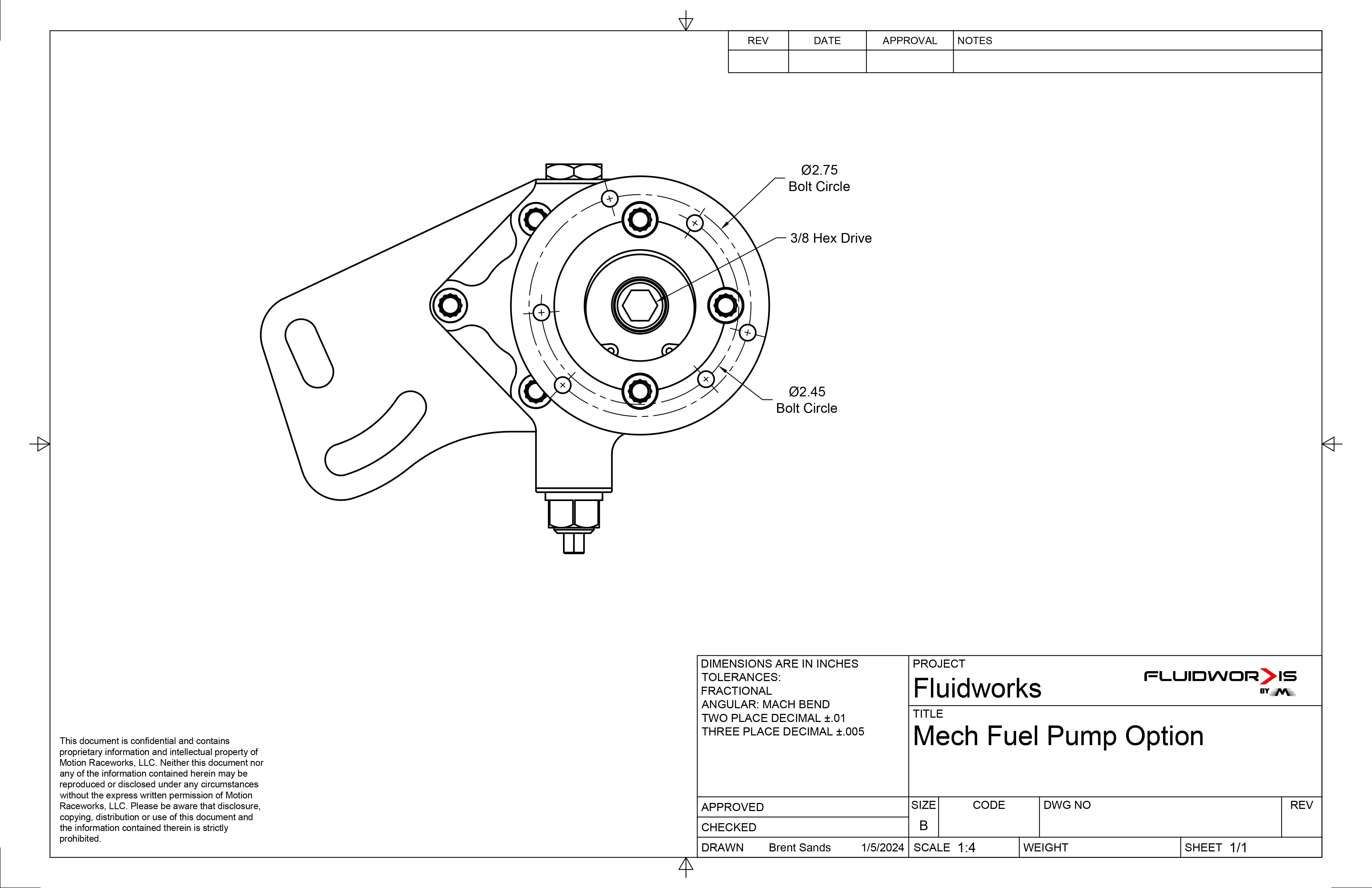 Fluidworks 5 Stage Belt Drive Racing Dry Sump Oil Pump 5-500