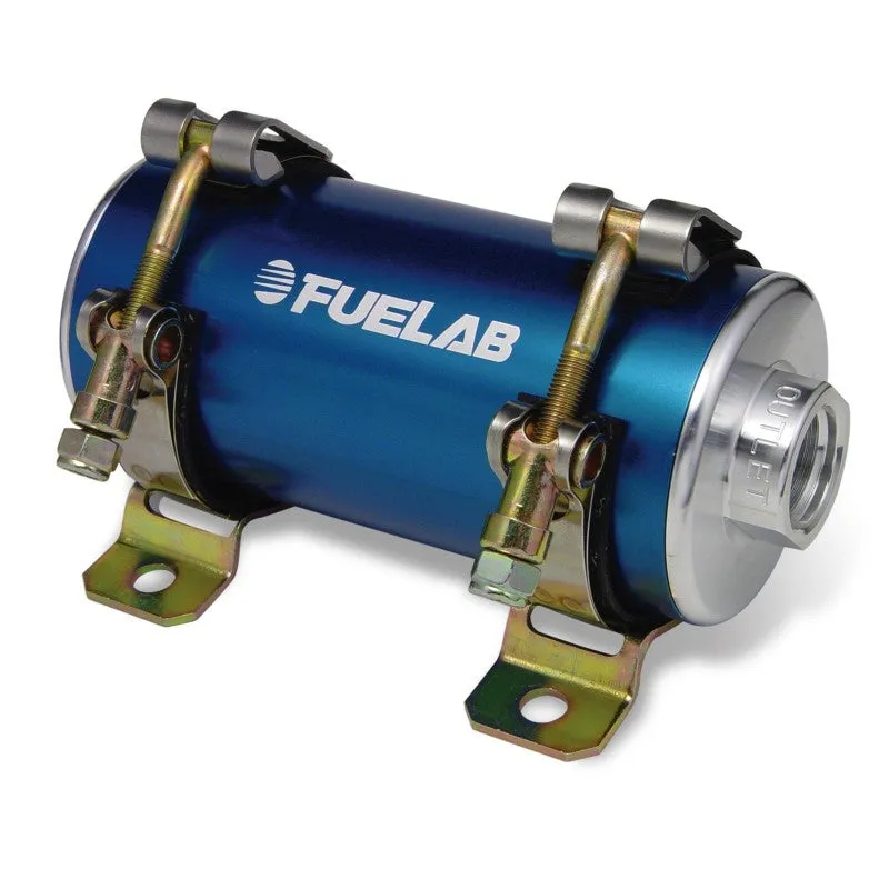 FUELAB 40401-3 EFI In-Line Fuel Pump PRODIGY (75 GPH @ 45 PSI, 100 PSI max, up to 750 HP) Blue