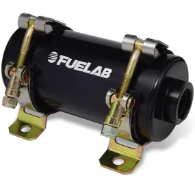 FUELAB 40402-1 Carbureted In-Line Fuel Pump PRODIGY (160 GPH @ 10 PSI, 35 PSI max, up to 1600 HP) Black