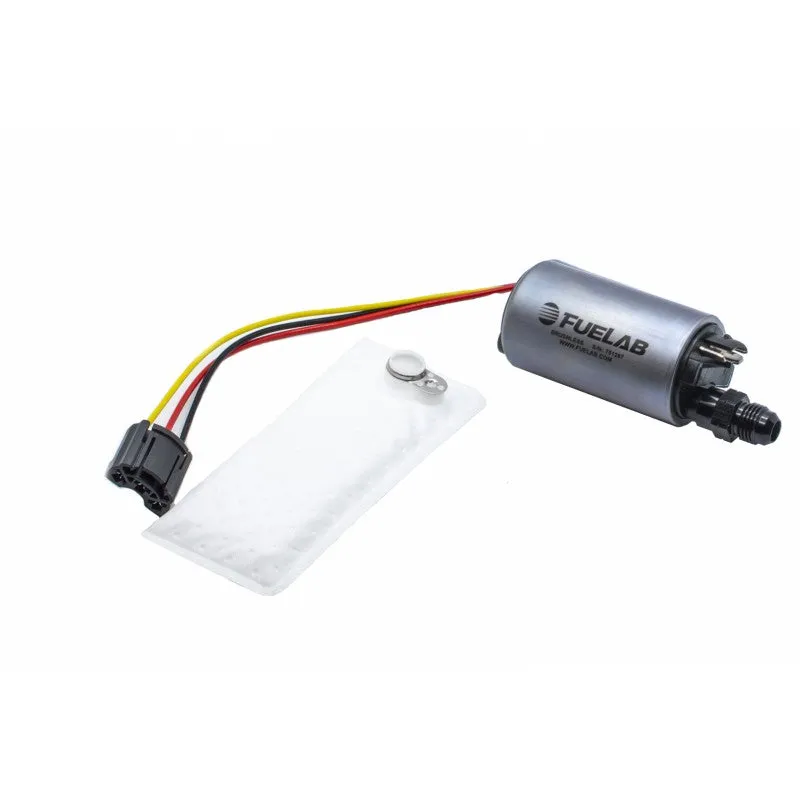 FUELAB 49601 In-Tank Brushless Fuel Pump (350 LPH @ 3 BAR, 8.6 BAR max) with -6AN Outlet