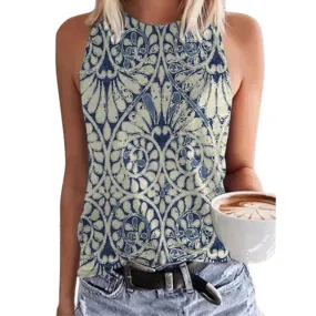 Funki Buys | Shirts | Women's Paisley 3D Print Retro Tank Tops