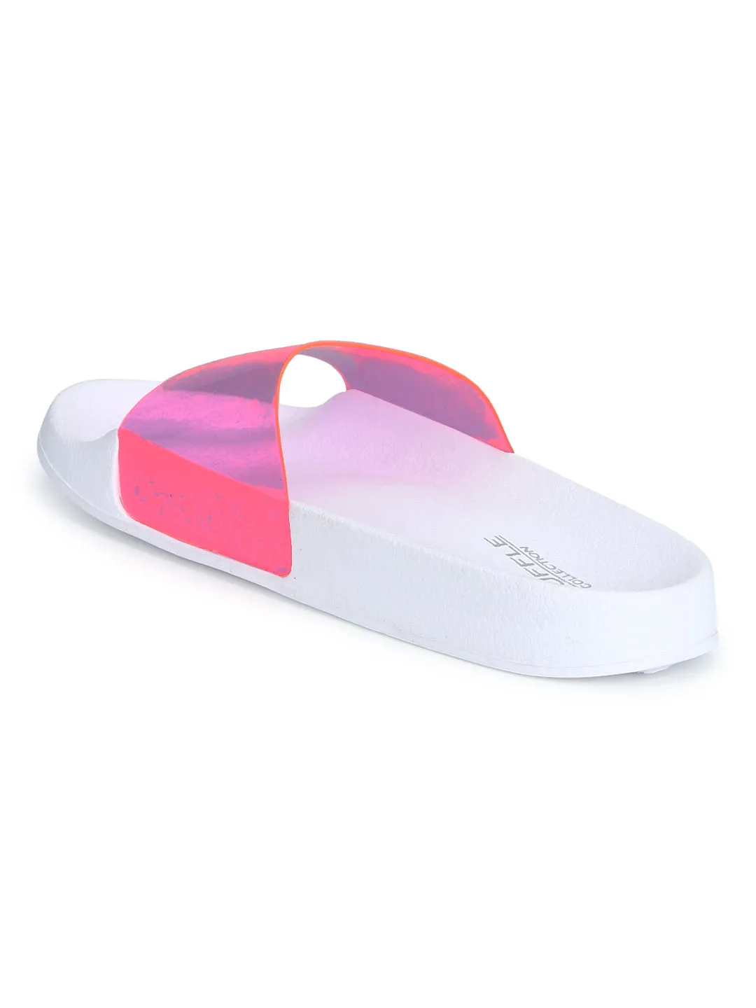 Fuschia Perspex Slip-on Flats