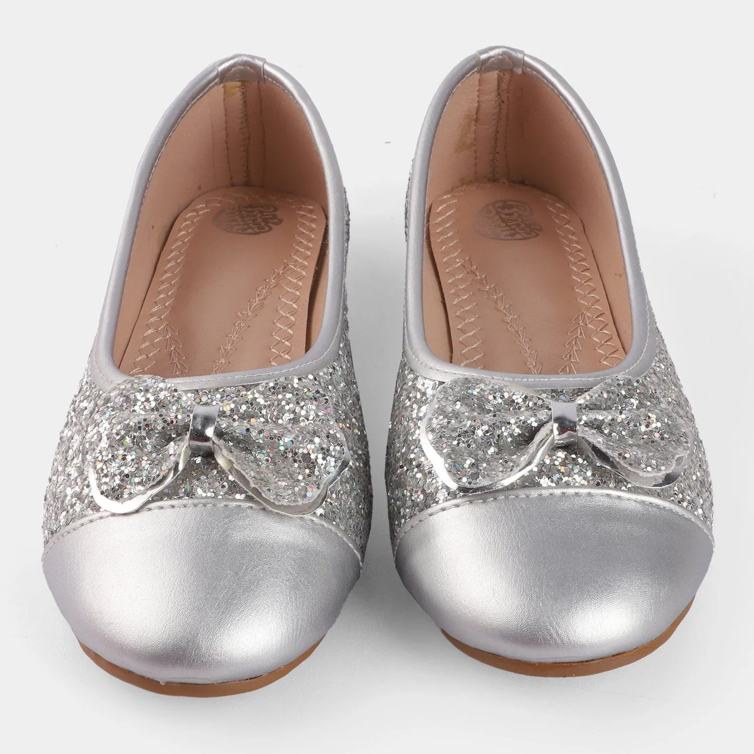 Girls Pumps 1276-SILVER