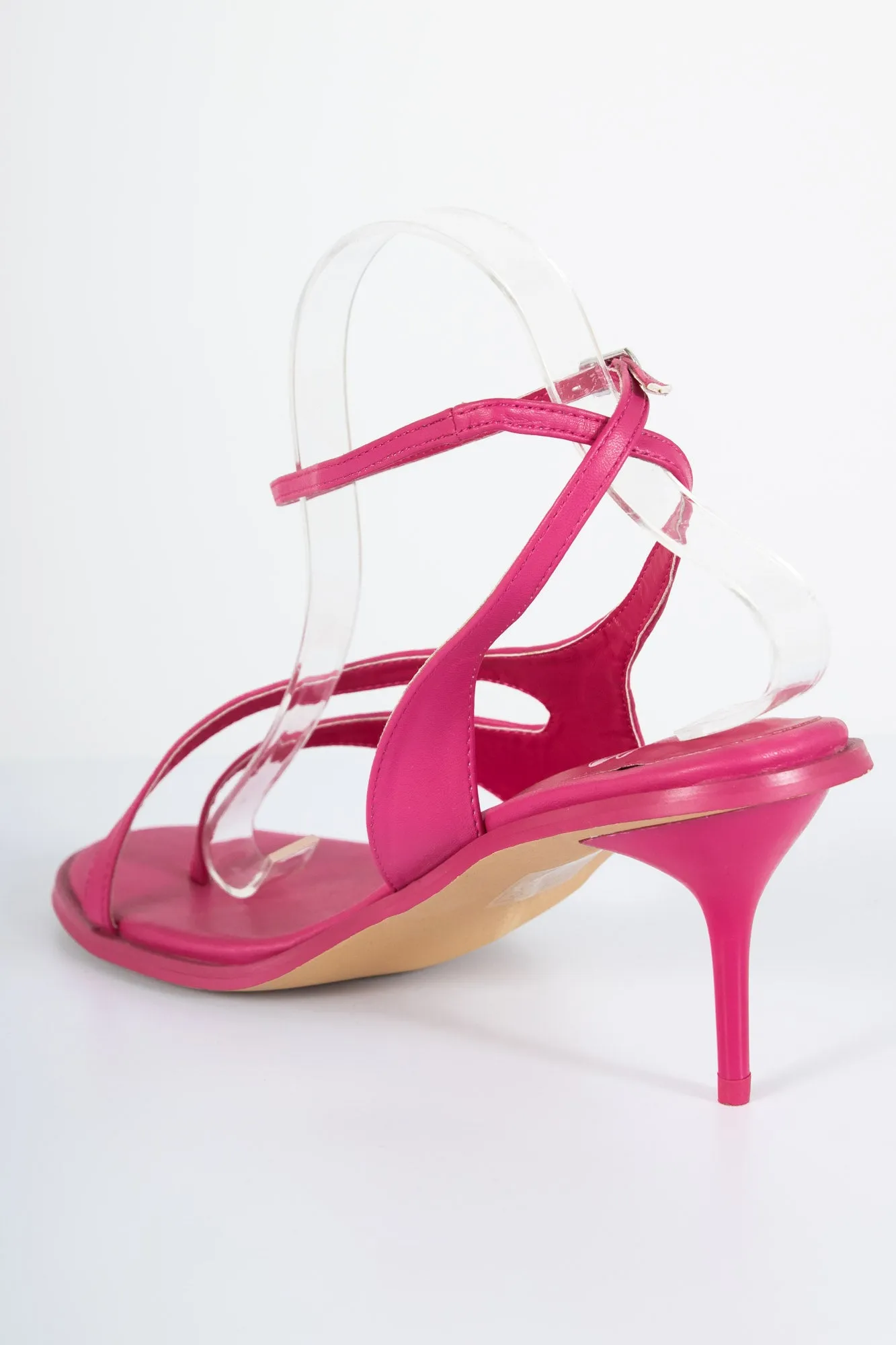 Heartbreak Strappy Colour Drench Sandals in Pink