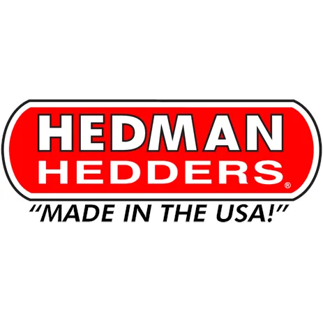 Hedman Hedders Street Headers - 1.5 in Primary - 2.5 in Collector - Black Paint - Small Block Chevy - Jeep CJ 1972-86 - Pair