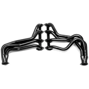 Hedman Hedders Street Headers - 1.75 in Primary - 3 in Collector - Black Paint - Ford FE-Series - Ford Fullsize Truck 1970-76 - Pair