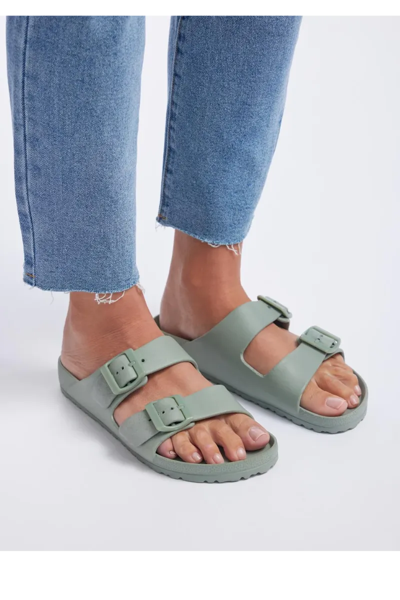 Human Ripe Sandals Slides - Willow