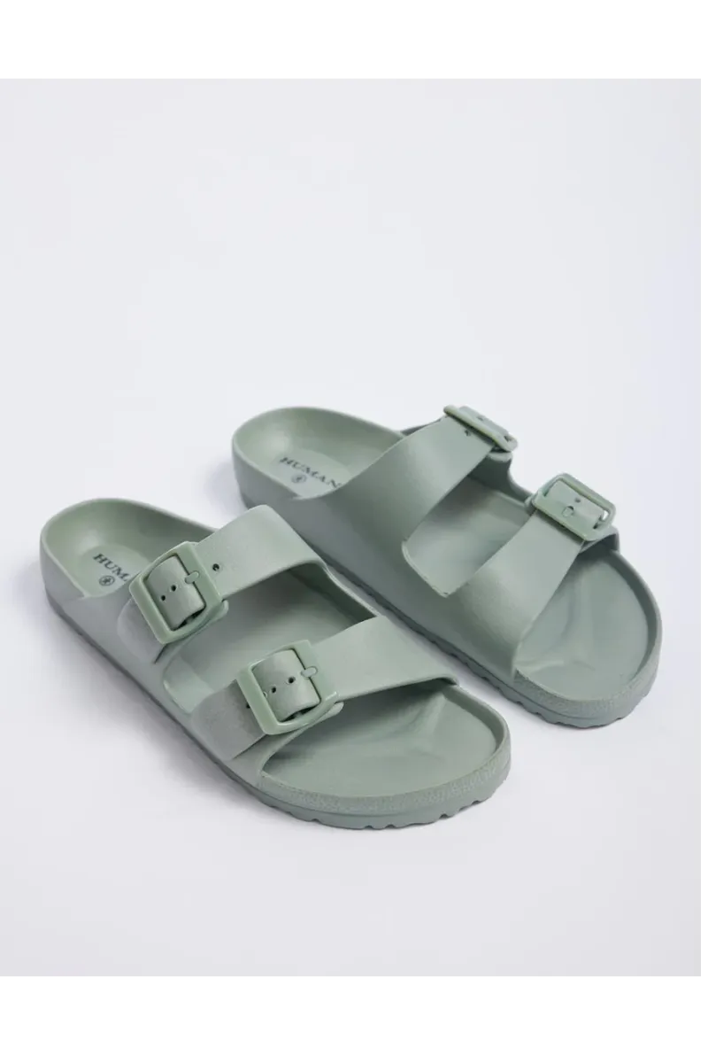 Human Ripe Sandals Slides - Willow