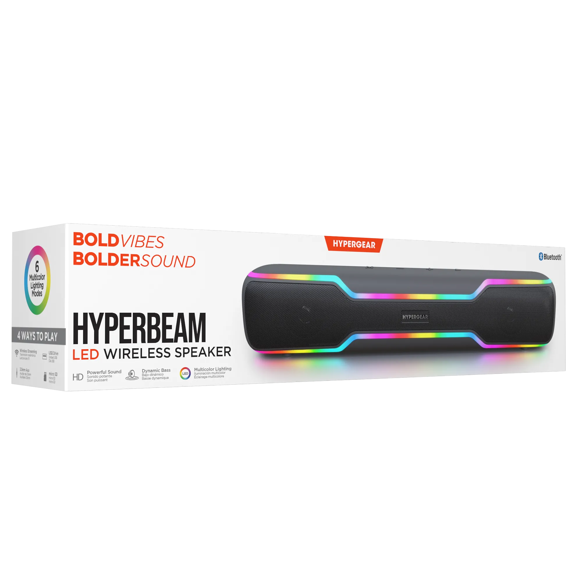 HyperBeam LED Wireless Speaker | Gunmetal