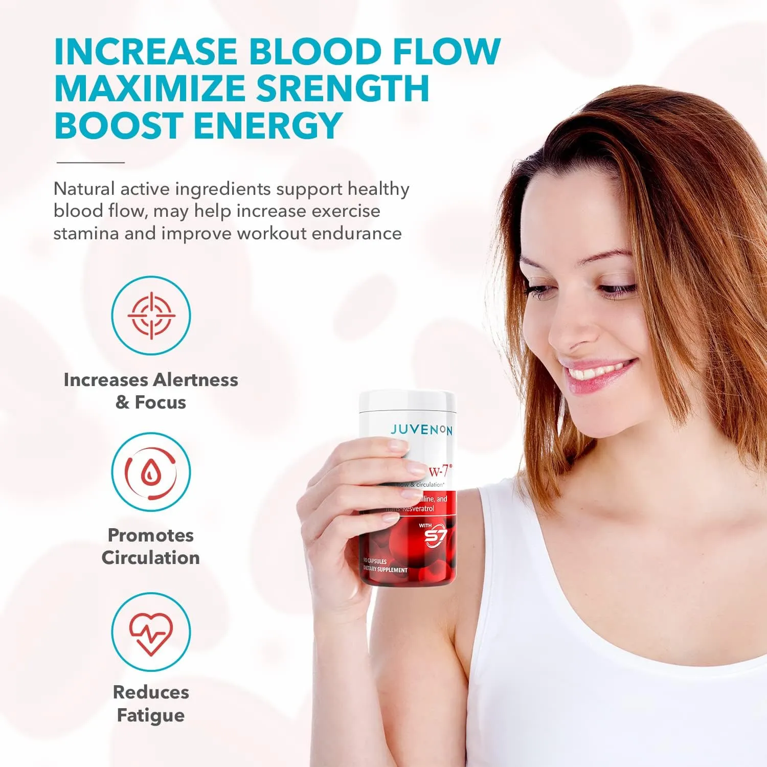 ITEM# 0186   Nitric Oxide Blood Flow-7 - Nitric Oxide Supplement with L Arginine and L Citrulline (90 Capsules) - Nitric Oxide Booster for Healthy Aging & Heart Health - Nitric Oxide Pills for Men & Women (Watch Video)