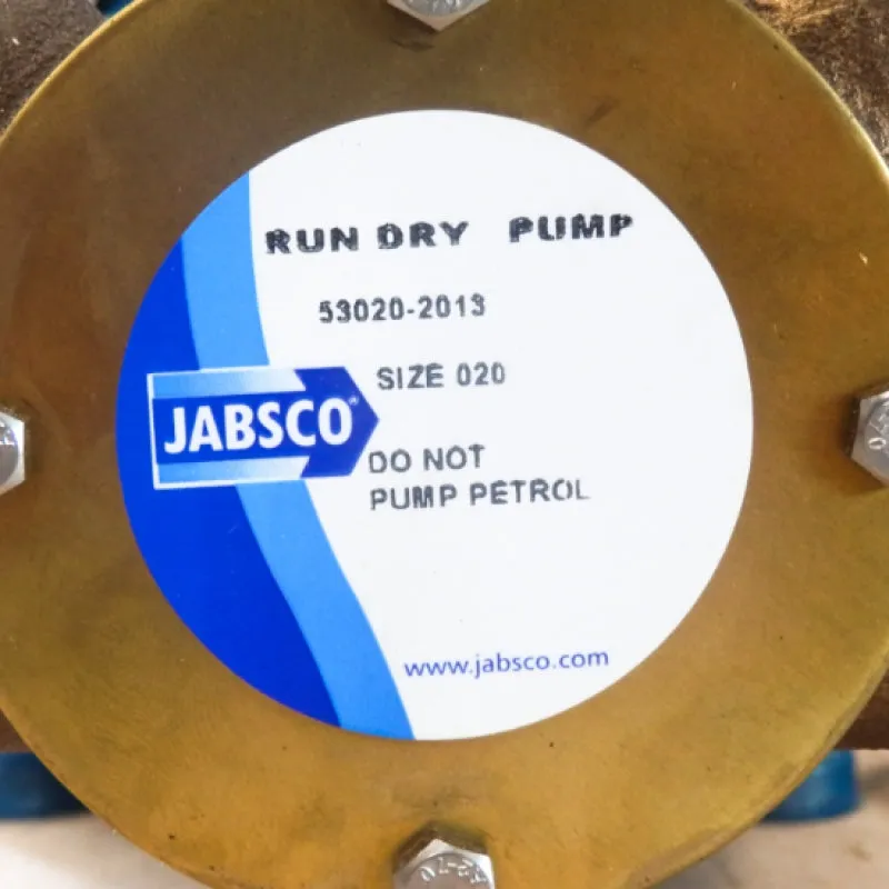 Jabsco Utility 20' 3/4" Self-Priming Flexible Impeller Pump 53020-2013