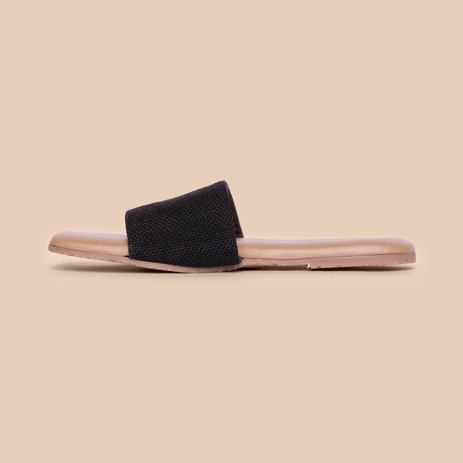 Jet Black Casual Flats