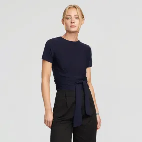 Jude Cropped Wrap Top