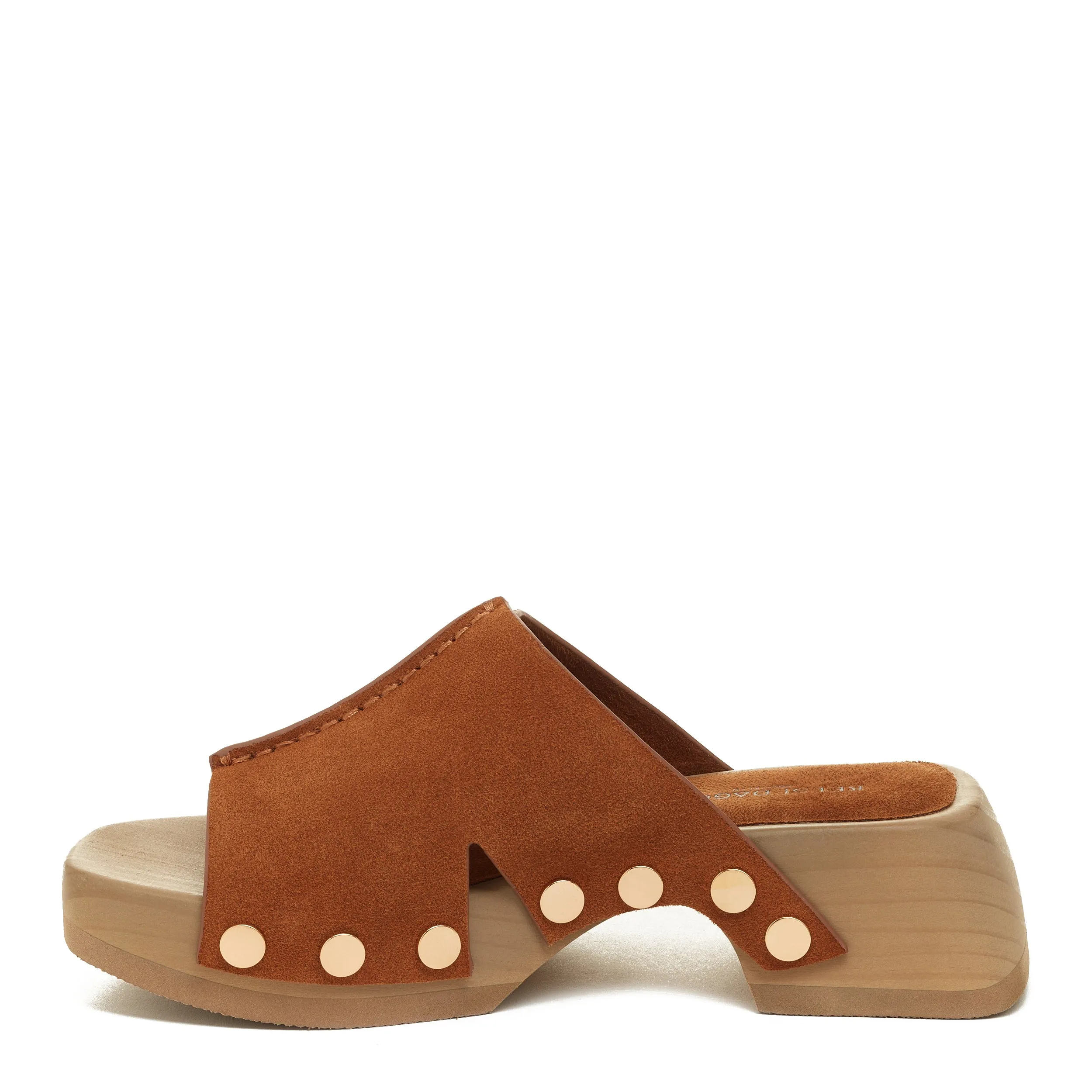 June Camel Clog Sandals