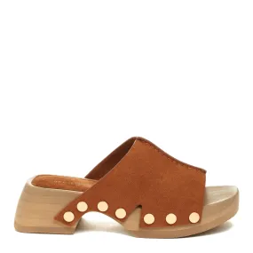 June Camel Clog Sandals