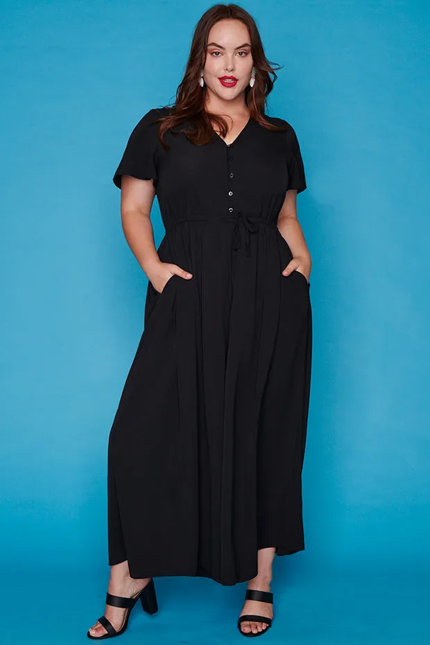 Justine Black Jumpsuit