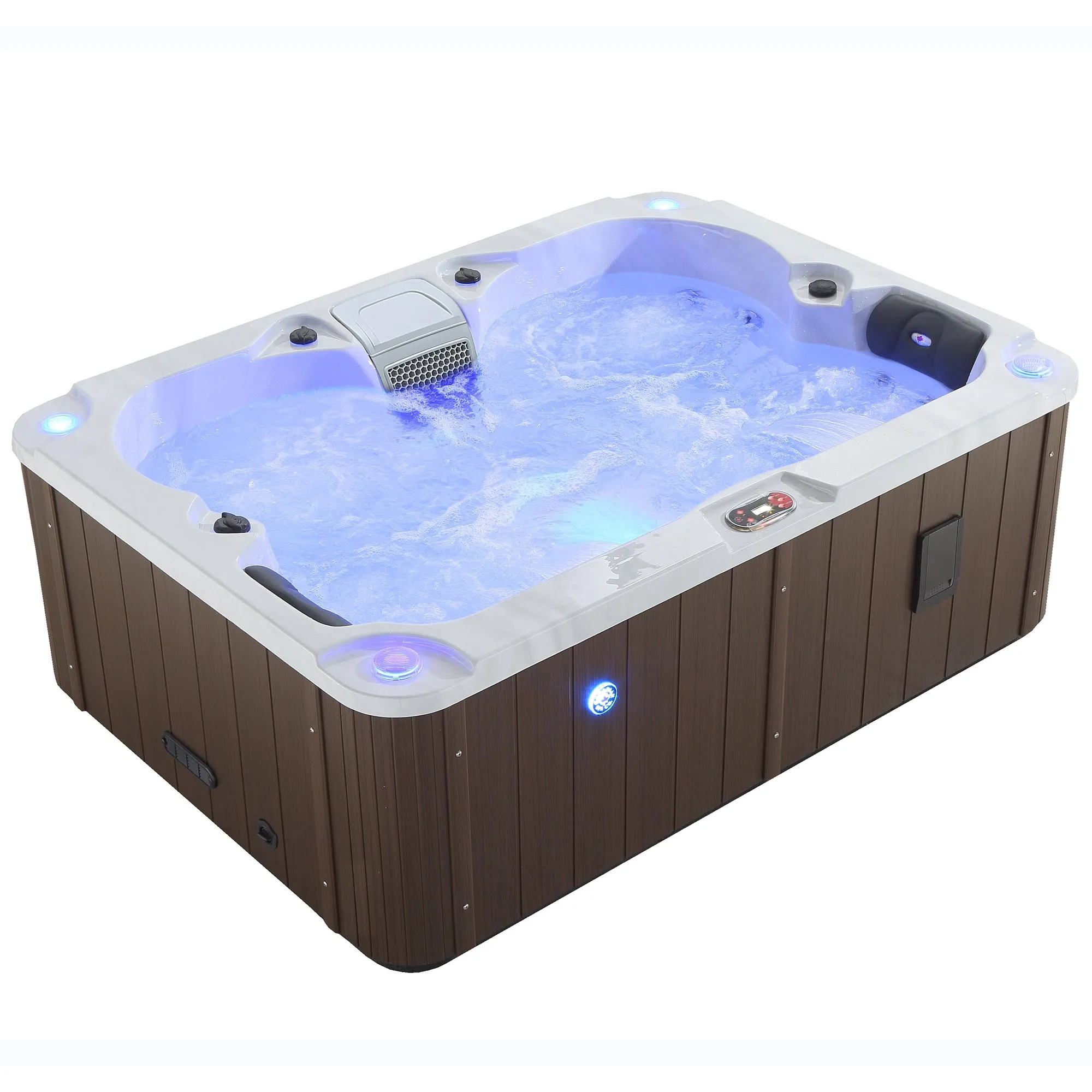 Kelowna AI Plug & Play Hot Tub | 4-Person 21-Jet | 210 x 152 cm