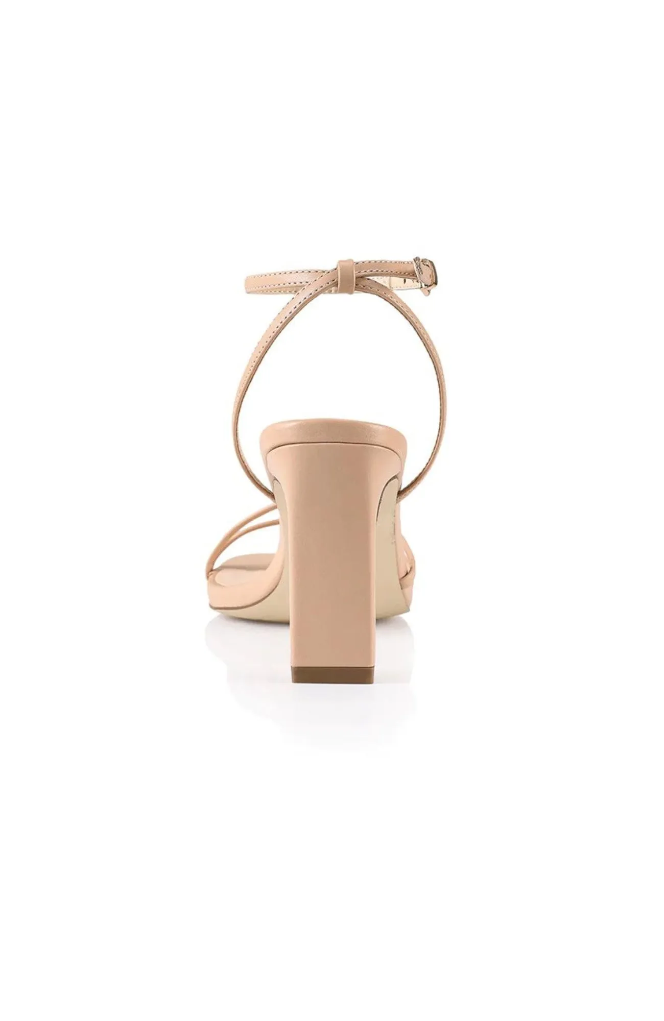 Kimmy Slim Strappy Heel Nude Smooth