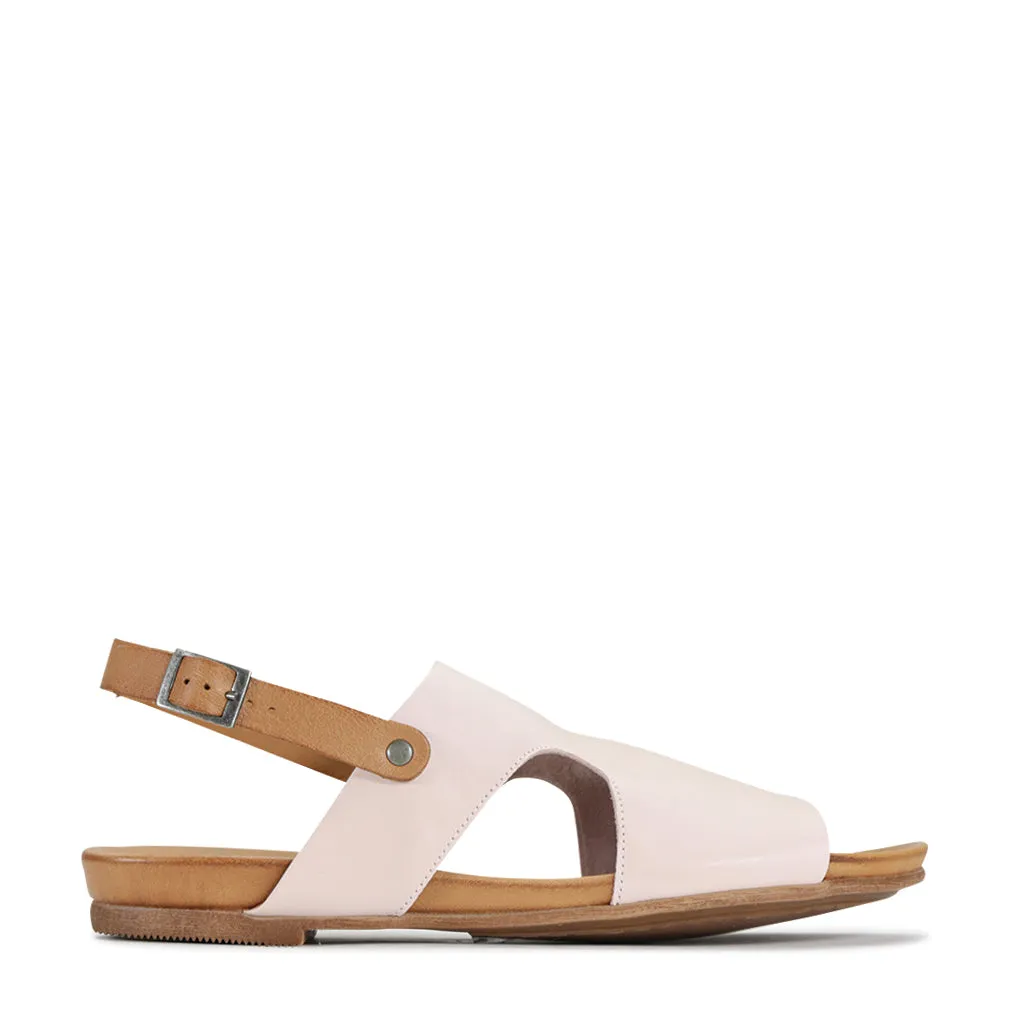 Larnette Leather Sling Back Sandals