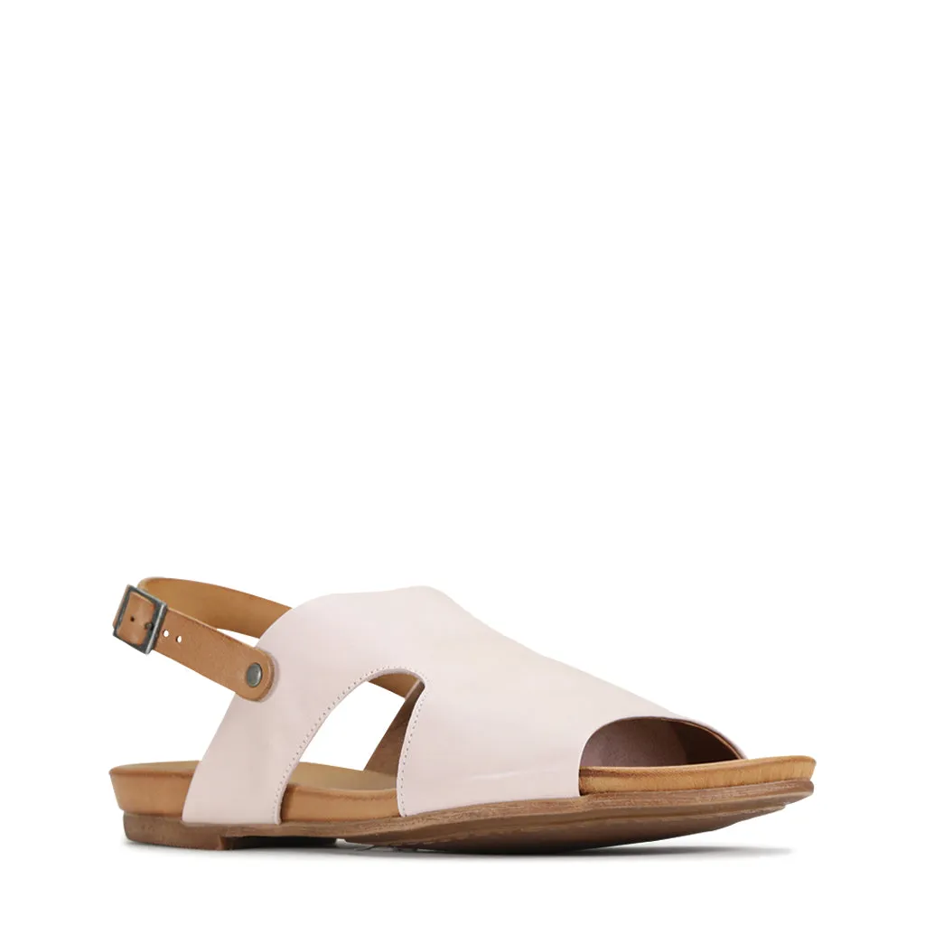 Larnette Leather Sling Back Sandals