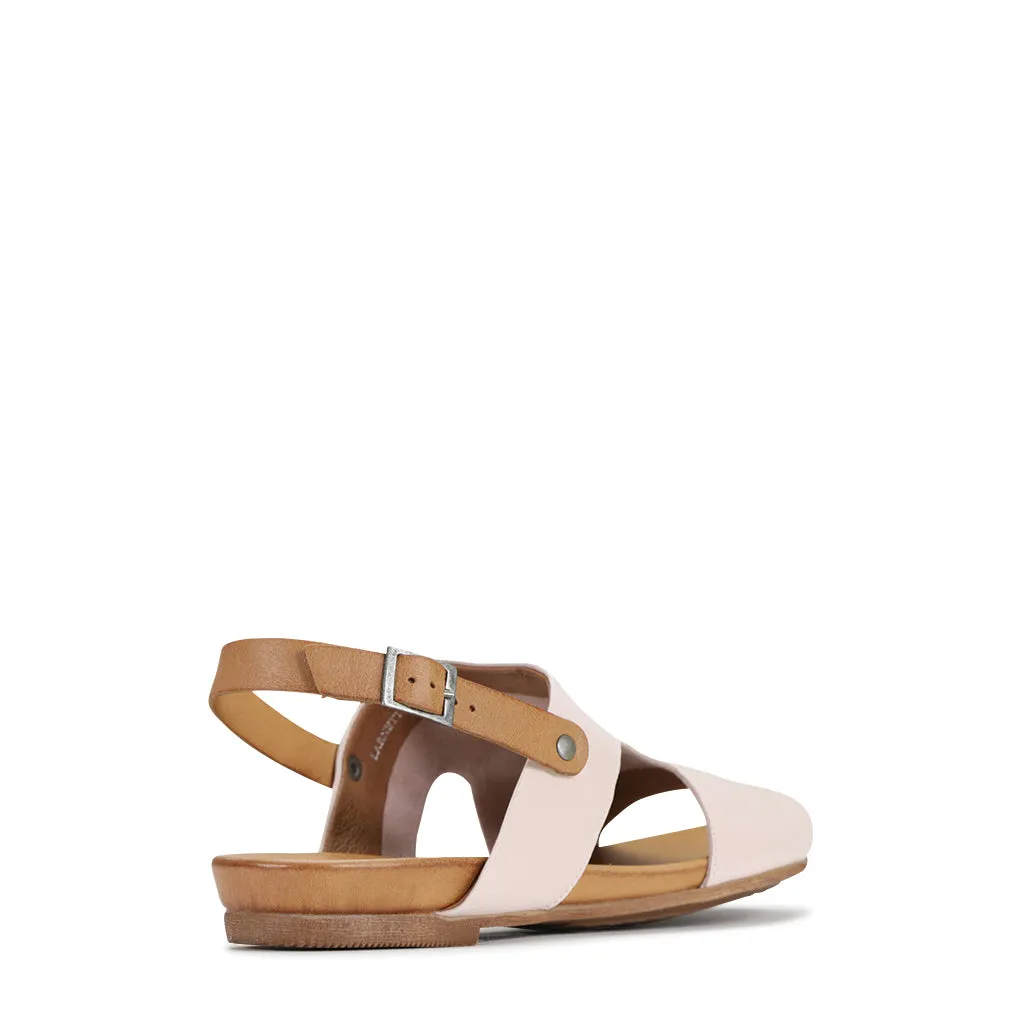 Larnette Leather Sling Back Sandals