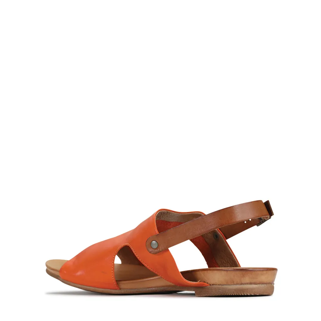 Larnette Leather Sling Back Sandals