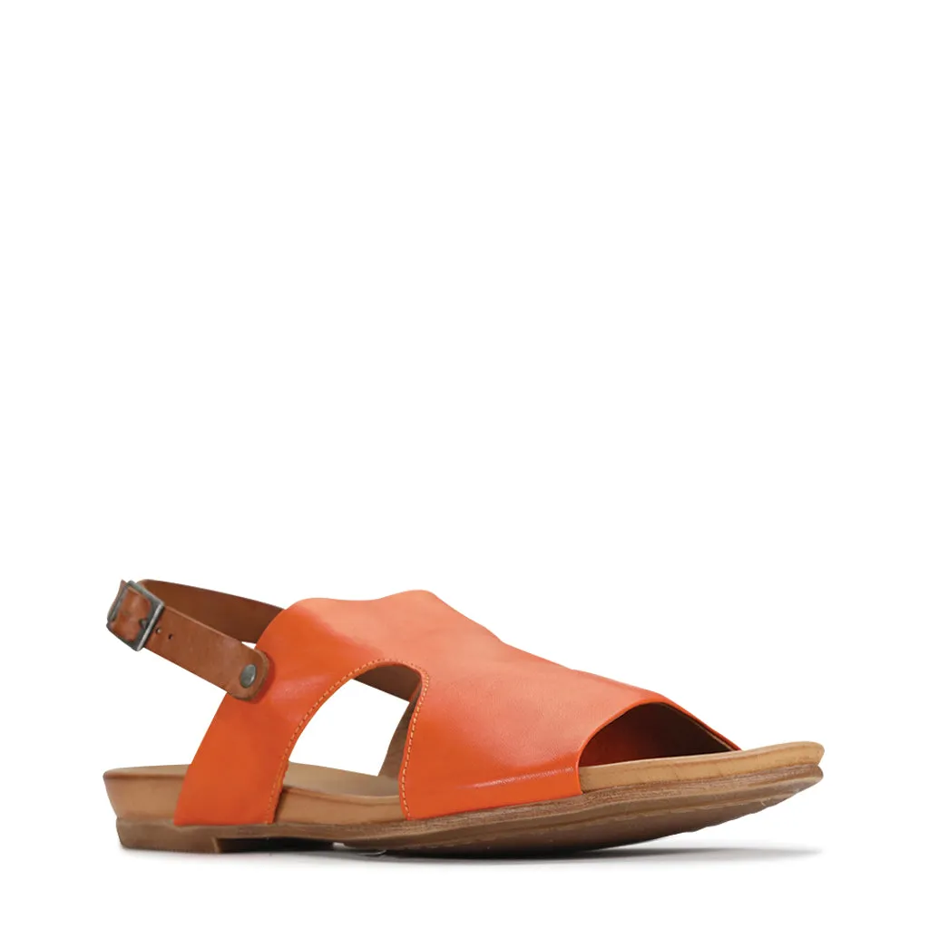 Larnette Leather Sling Back Sandals