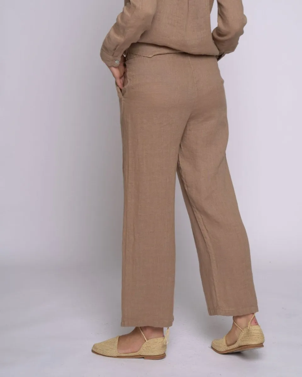 Linen Elastic Trousers