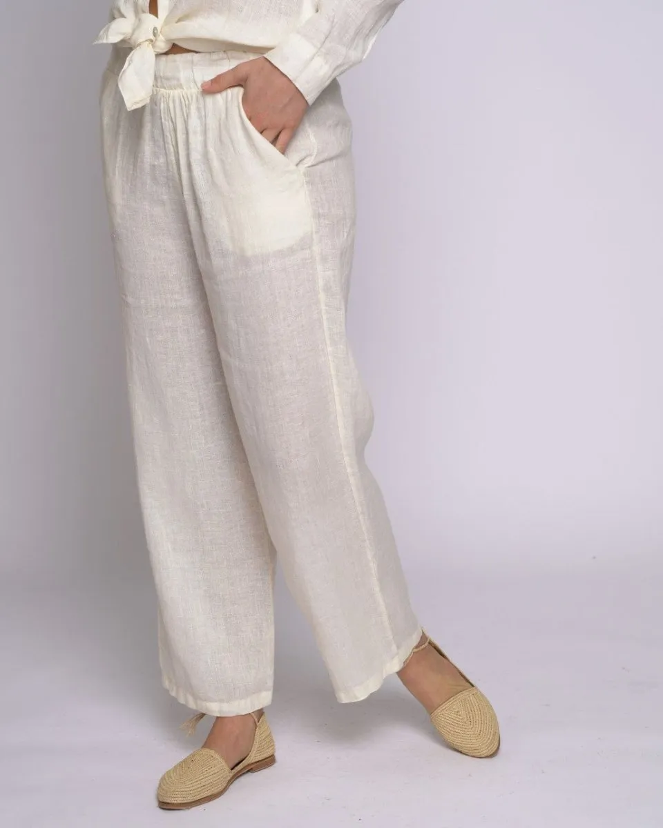 Linen Elastic Trousers