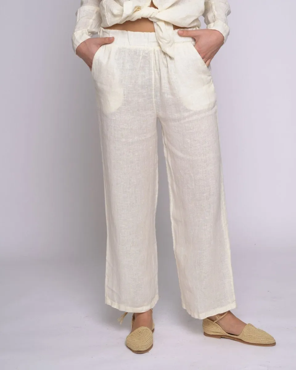 Linen Elastic Trousers