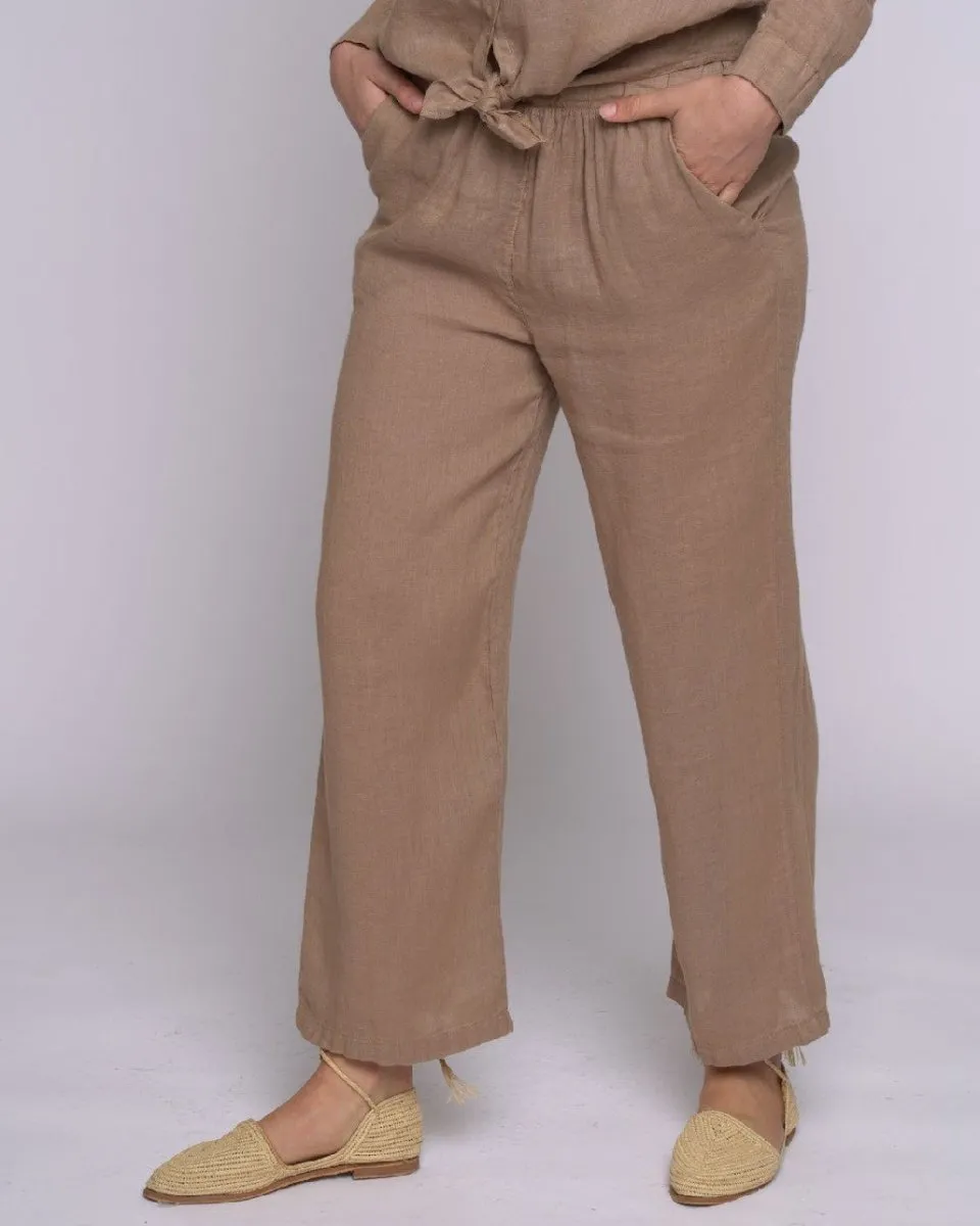 Linen Elastic Trousers