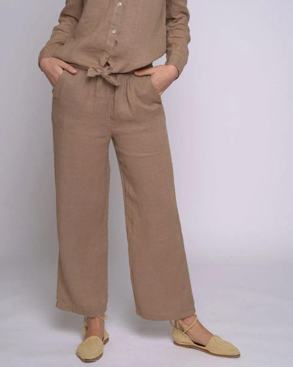 Linen Elastic Trousers