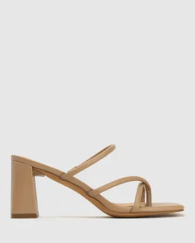 LOLA Square Toe Strappy Mules