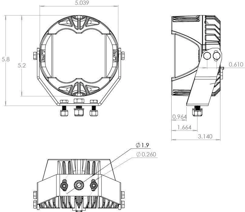 LP4 Pro LED Auxiliary Light Pod Pair - Universal