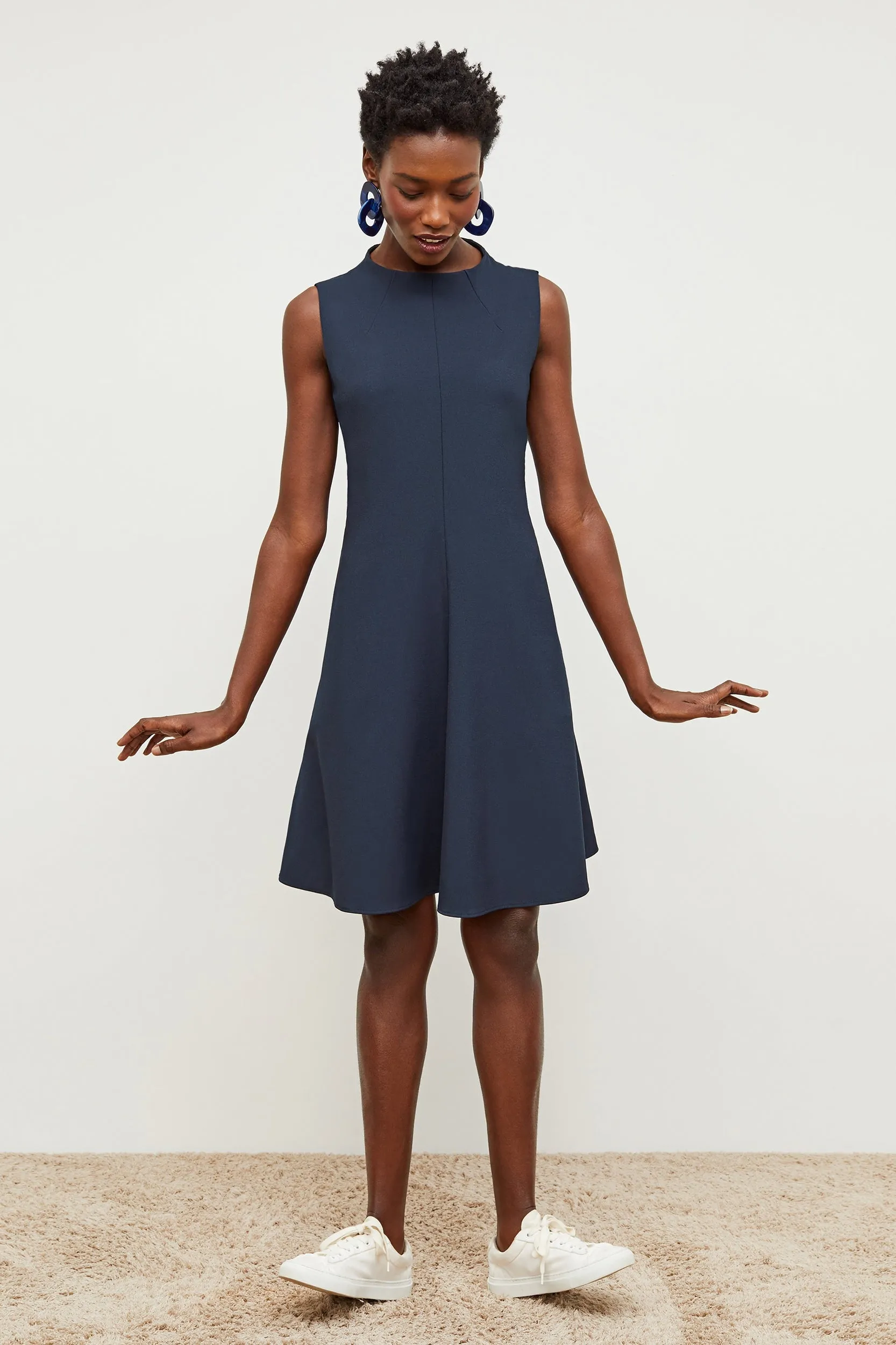 Malala 1.0 Dress - Recycled WonderTex :: Midnight